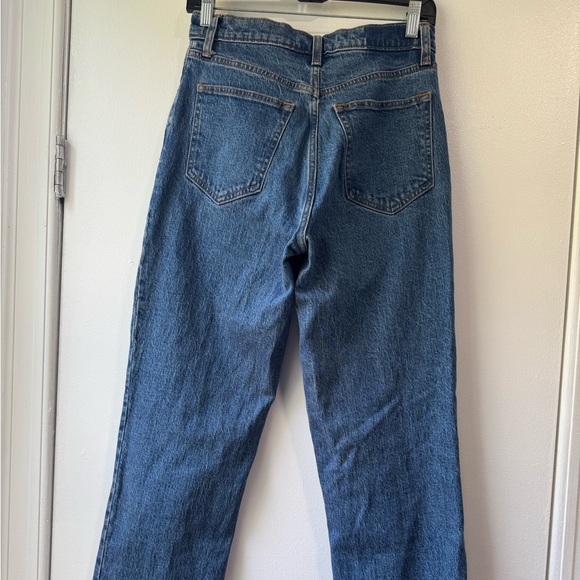 Abercrombie & Fitch Women's 90s Straight Ultra High Rise Leg Blue Jeans - Picture 5 of 14